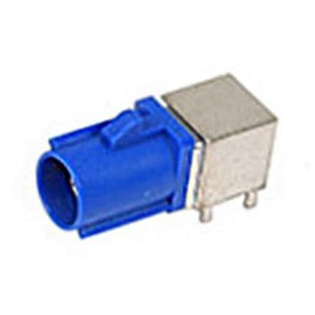 Molex 50 Ohms, Fakra Smb Jack, Right Angle, Through Hole, Zinc Alloy Body, Keying Option B, Natural 734036801